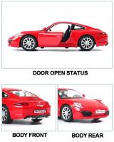 MaKeda 1:36 Porsche 911 Carrera S Coche Deportivo De Metal Para Juguete Con Función Retroceso Regalo Para Niños Colección Navidad - details 8