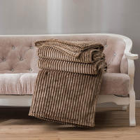 Manta Gris Plush Fluffy Flannel Fleece Suave Para Sofá Y Cama Manta De Terciopelo Poliéster Antipelusa Portátil Para Todas Las Estaciones - details 2