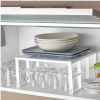 HOGUITA-Estante de almacenamiento de cocina,Organizador de cocina,Estante apilable para armario,Organizador de almacenamiento para encimera,despensa,Ahorro de espacio,Estante Plegable Multiusos 27.5X31.5X15.5cm - details 3