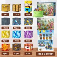 Juego De Bloques Magnéticos 72 Piezas Mundo De Los Minerales Torre De Cavernas Juguete Educativo Para Niños Edad 3+ Montessori - details 9