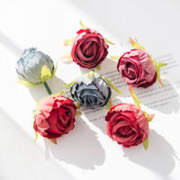 Flores Artificiales De Seda Rosa Para Boda Corona De Navidad Decoración De Hogar DIY Scrapbooking Regalos Venta Caliente - details 12