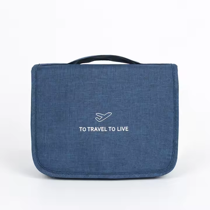 Neceser de viaje colgante, neceser portátil para mujer, neceser de gran capacidad, perfecto para viajes/uso diario - 1