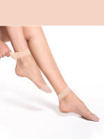5 Pares De Calcetines Largos Transparentes Y Transpirables Para Mujer Con Cristales mid Tube Calcetines Casuales De Spandex Y Poliamida - details 8