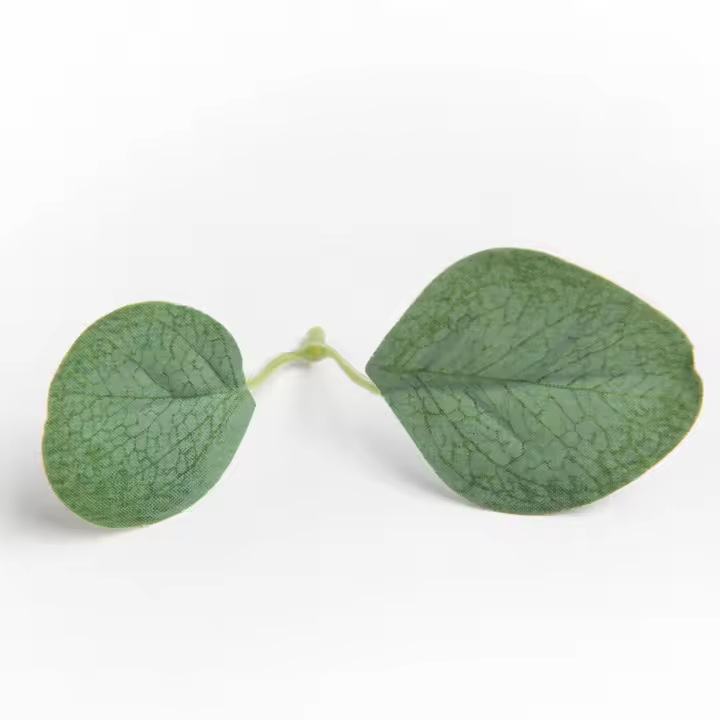 50Pcs Hojas De Rosas Y Eucalipto De Seda Para Decoración De Boda Navidad Y Regalos DIY Arreglo Floral Artificial Verde Para El Hogar - 1