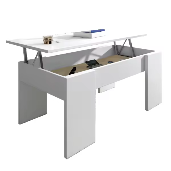 Mesa de centro elevable modelo Gala para salón - varios colores disponibles. Sencilla y económica. - 1