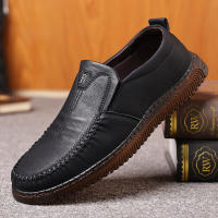 Zapatos Casuales Para Hombre De Cuero De Alta Calidad Mano Lazos Cómodos Transpirables Para Caminar Loafers Slip-on Para Conducir - details 2