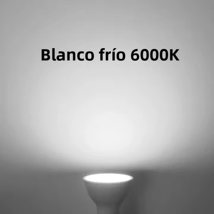 Lámpara LED GU10 6PCS AC220V 3W 6W 9W 12W En Blancos Frío Calido Natural Tricolor Para Hogar Material PC Certificación CE - 1