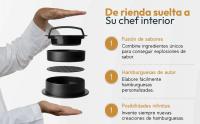 Aurum® Kit Hamburguesas Deluxe Con Prensa Hamburguesas Smash Burger, Molde Hamburguesas, Plancha Barbacoa, Prensa Para Tortillas, Pan Hamburguesa, Aplastador De Patatas, Utensilios Cocina Acero Molde - details 5