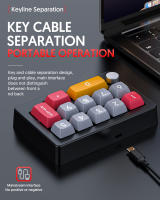 Programable totalmente caliente interruptor mecánico intercambiable 7 color RGB luz Juego Mini teclado - details 4