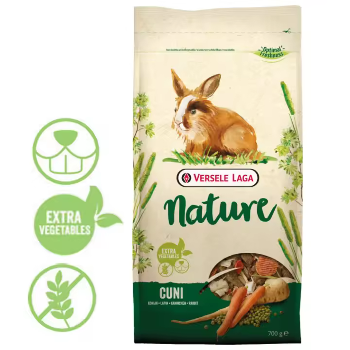 Alimentación Saludable para Conejos con Cuni Nature de Versele-Laga - 1