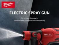 Pistola De Pintura Eléctrica Inalámbrica Milwaukee 800ML Compatible Con Aceite De Automóvil Muebles Pintura Acero Compatible Con Batería 21V - details 0