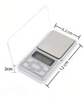 Mini Balanza Digital de Precisión 0.01g | 100g Capacidad | Pantalla LCD | 6 Modos | Pila Incluida | Portátil y Compacta QBAK - details 1
