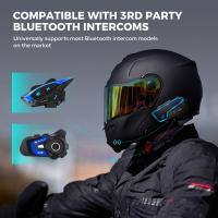 GEARELEC GX10 Intercomunicador Bluetooth Para Motocicleta Casco Headset 10 Conductores Sin Cable BT Interfono De Motocicleta Compartir Música - details 15