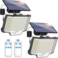 Lámpara Solar Exterior LED 160/128 Con 3 Modos Luz De Decoración Para Jardín Y Parque Sensor De Movimiento PIR Impermeable IP65 - details 0