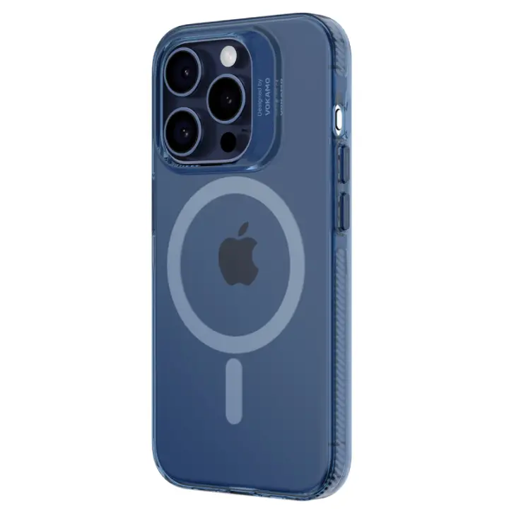 VOKAMO Funda con Anillo Magnético Compatible con MagSafe para iPhone 15, iPhone 15 Plus, iPhone 15 Pro, iPhone 15 Pro Max de Alta Calidad con Borde Reforzado Muy Resistente a los Golpes y Anti Amarillamiento- Varios Colores - 1