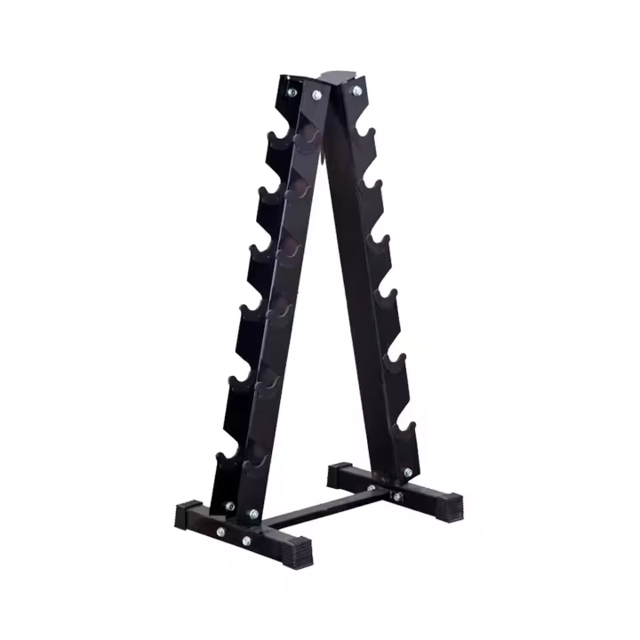 Fitness Tech Soporte para 12 mancuernas / Mancuernero Vertical Estantes de almacenamiento de pesas libres - 1