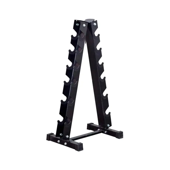 Fitness Tech Soporte para 12 mancuernas / Mancuernero Vertical Estantes de almacenamiento de pesas libres - 1