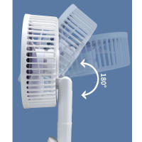 Miniventilador de Bateria con Pinza, Ventilador con Clip de Sujeción, Recargable por USB, 3 Velocidades, Silencioso - details 3