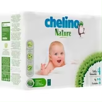 Chelino Nature Pañales Talla 4, 34 Unidades - 1
