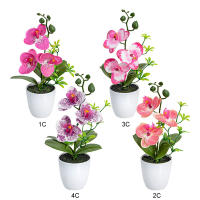 Orquídea Artificial Falsa Phalaenopsis En Maceta Para Interiores Y Exteriores Decoración De Oficina Hogar Bodas Y Eventos - details 0