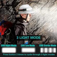 Linterna Frontal LED Recargable Para Pesca Correr Camping Lámpara De Corbata Impermeable Con Haz Ancho Para Exteriores - details 1