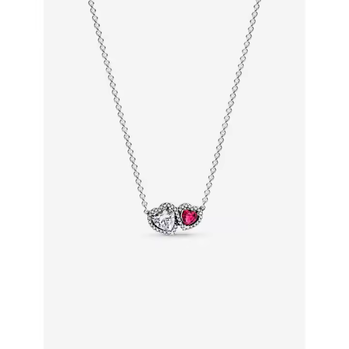 Pandora - Collar con Collar de Corazones-Plata de Leyes - 1