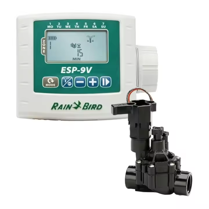 RAIN BIRD Kit Programador de riego WPX1 + Electroválvula de riego 100DVF 9V 1'' Rain Bird - 1