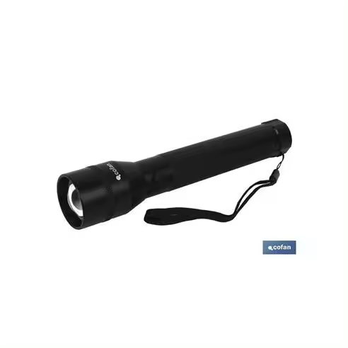 Cofan Linterna Led Aluminio Zoom Led 140lm Ø4 X22 Cm - Potente Iluminación - 1