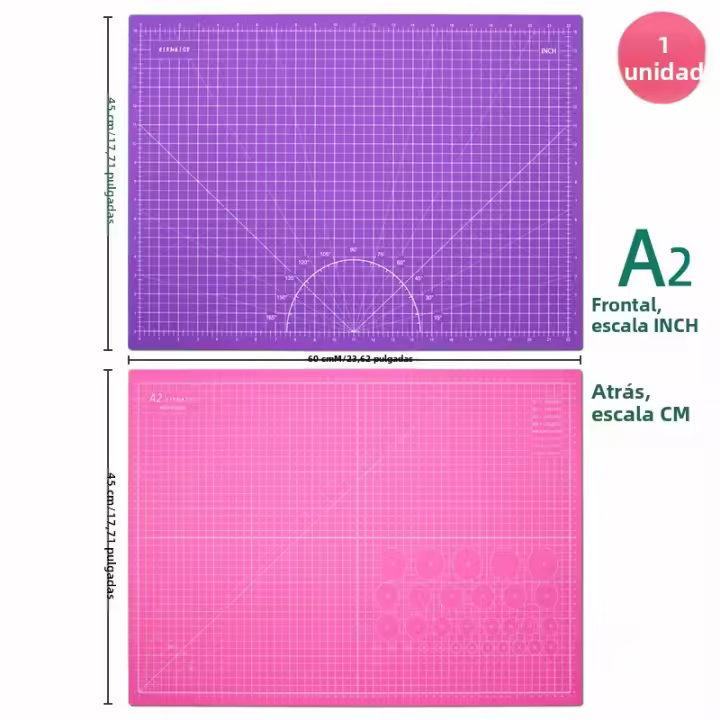 Mesa De Corte PVC A2 60x45cm Auto-heal Durable Para DIY Costura Arte Estudiantes Grabado Cuero Herramienta De Manualidades - 1