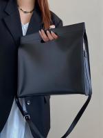 Bolso De Hombro Grande Para Mujeres Simple Y Elegante Bolso De Trabajo Y Estudio Bolso De Documentos Para Portátil Bolso De Moda De Cuero PU - details 0