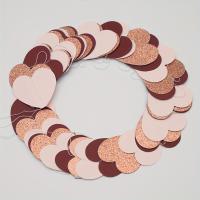 1pc Guirnalda De Corazones De Papel Rosa Oro Marrón Para Decoración De Fiestas Y Enlaces Valentin's Engagement Mothers - details 3
