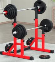 ALLINLIFE Estante Para Sentadillas con Soporte Para Pesas, Squat rack, Aparato Para Entrenamiento de Fuerza, Equipo Para Fitness, Negro,Rojo - details 9