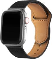 Correa De Cuero Para Apple Watch Compatible Con Series 3 4 5 6 SE 7 8 Ultra Tamaños 38mm 40mm 41mm 42mm 44mm 45mm Accesorio Para Reloj iWatch - details 6