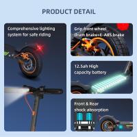 HONEYWHALE M2 MAX-B Patinete Eléctrico con Asiento, Motor de 350W, Batería de 36V 12.5Ah, Neumático de 10 Pulgadas, Velocidad Máxima de 32 km/h, Autonomía de 32 km, Freno de Disco - details 1