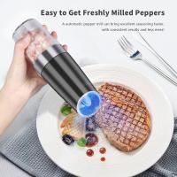 Molinillo Eléctrico automático para pimienta y sal, herramienta de cocina con luz LED, ajustable, sin aspereza,  para cocina, camping, picnic, Gadgets de cocina-Black Friday-regalo de Navidad - details 11