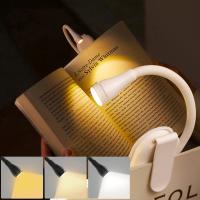 Luz De Libro LED Mini 3 Colores Protección Ocular Ajustable Con Clip 360° Giratorio Lámpara De Estudio Recargable Para Viajes Y Lectura En La Habitación - details 8