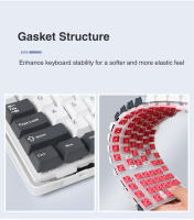Teclado Mecánico AULA F87 Con 3 Modos De Conexión (2.4G/USB/Bluetooth) Teclado De Juego RGB Con Hotswap Y Gaskets 87 Teclas - details 10
