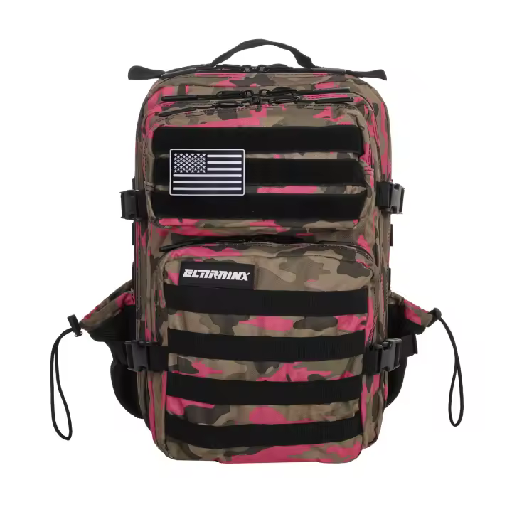 ELITRAINX Mochila Táctica 25L All In Rosa Camuflaje - 1