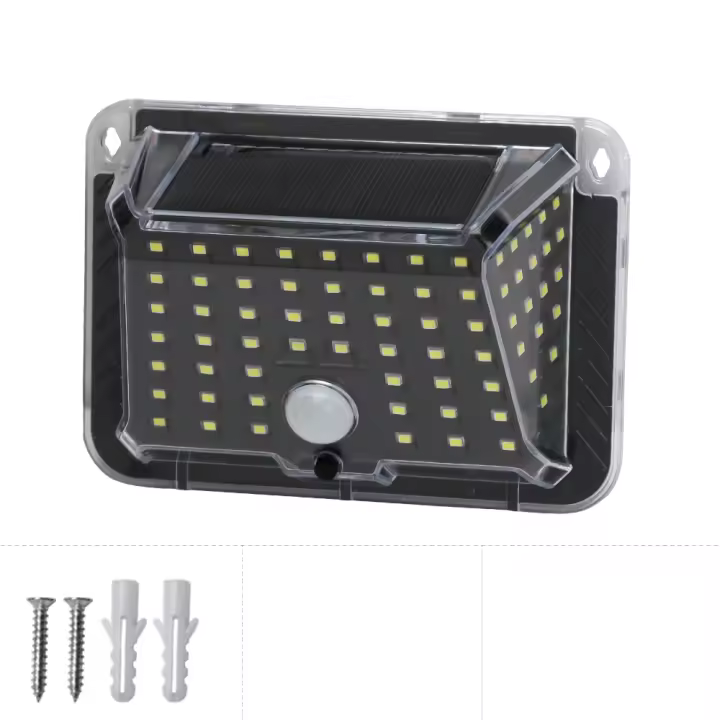 Lámpara De Pared Solar LED Super Brillante Con 90 LEDs 3 Modos Luz De Seguridad Exterior Para Jardín Patio Instalación Fácil Sin Bombillas Incluidas - 1