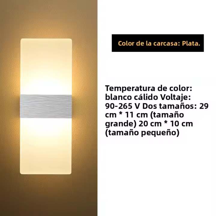 Lámpara De Pared LED MANVIV 220V 110V Para Dormitorio Sala De Estar Balcón Pasillo Iluminación Nocturna Moderna Monofase Incluye Bombillas - 1