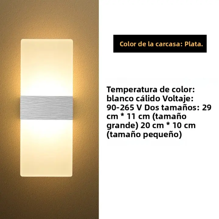 Lámpara De Pared LED MANVIV 220V 110V Para Dormitorio Sala De Estar Balcón Pasillo Iluminación Nocturna Moderna Monofase Incluye Bombillas - 1