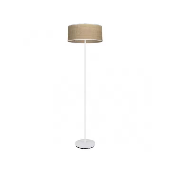 Fabrilamp - Pie Salon Jerte 1xe27  Blanco/natural 165x40x40 Cm - 1