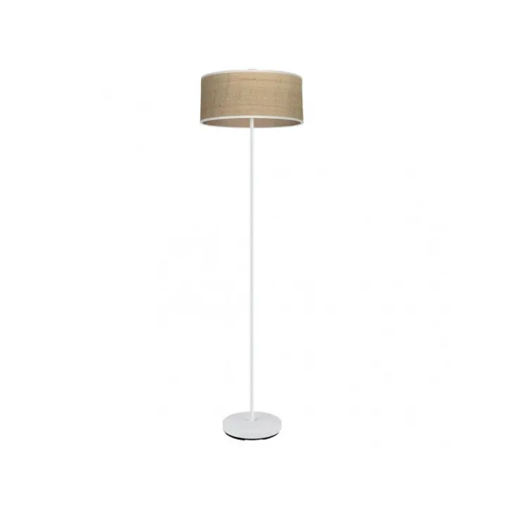 Fabrilamp - Pie Salon Jerte 1xe27  Blanco/natural 165x40x40 Cm - 1