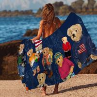 Toalla De Playa De Microfibra Con Diseño De Oso Teddy Cute Absorbente Y Suave Para Yoga Natación Running Senderismo Tamaño 76x182 Cm - details 1