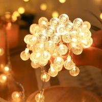 Luces De Bolitas De Burbuja Fairy 1pc 10/20/30/40LED Para Camping Fiesta Courtyard Jardín Potenciado Por Batería - details 0