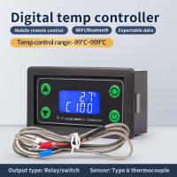 Controlador De Temperatura Digital ZFX-TW01 Termostato Programable WiFi Regulador De Temperatura Ajustable Tipo K DC 12-36V Para Industrial - details 5