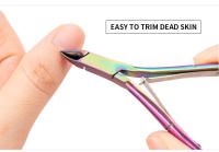 Tijeras De Cutícula De Acero Inoxidable Arco Iris Para Arte De Uñas Y Peluquería De Manos Y Pies Herramienta Profesional Para Eliminar Piel Muerta Y Apariencia Estética De Uñas - details 7