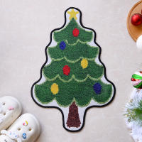 Alfombra De Árbol De Navidad Antideslizante Para Entrada Dormitorio Baño Toilette Decoración De Casa Regalo De Año Nuevo 2025 - details 0