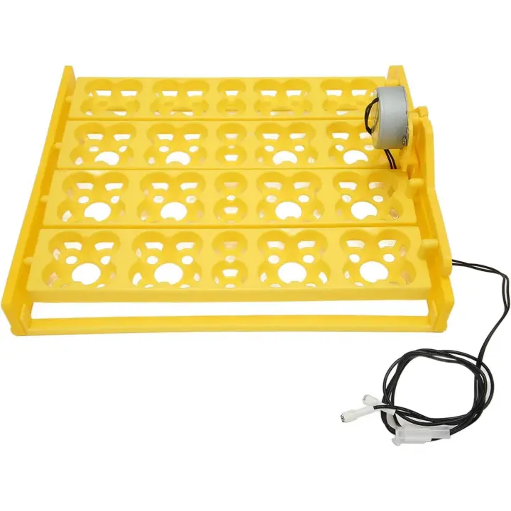 Bandeja para incubadora de huevos, volteador automático multifunción para huevos, bandeja para voltear huevos, bandeja para voltear huevos automática para 16 huevos de pato, 16 huevos, 72 huevos de codorniz (AC110V) - 1