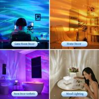 Proyector De Luz Nocturna Dinámica RGB Con Ondas De Agua Aurora Del Ártico Lámpara De Cristal Para Atmosfera Para Sala De Estar Estudio Dormitorio Regalo - details 4